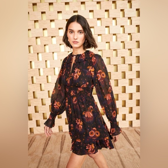 NWT $690 Ulla Johnson Adara Silk Dress - Picture 2 of 5